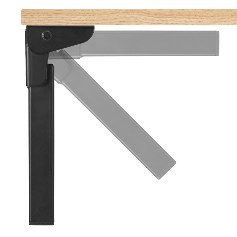 uxcell 4 Pcs Metal Folding Table Legs, Height 21.65 Inch