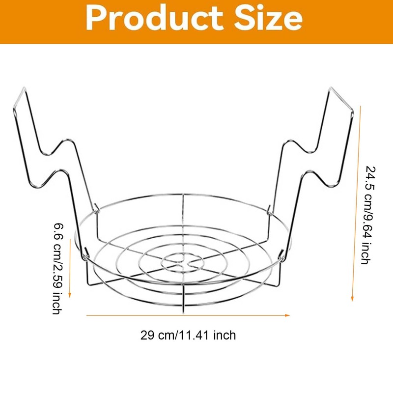 WADY Water Bath Canning Rack, Anti Slip Anti Scalding Foldable