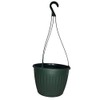 Landmark 10" Imperial Plastic Hanging Basket (Green, 5)
