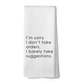 XPH Funny Sayings Kitchen Dish Towels, Humor Adult Gifts for Couple Men Husband Women, Sarcastic Decor Gift, Humorous Housewarming Gifts Hand Towels Kitchen Bathroom Tea Towels Decorations, 16x24inch