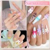 Homiliky 3D Nail Art Charms Collection - AB Rhinestones, Flat