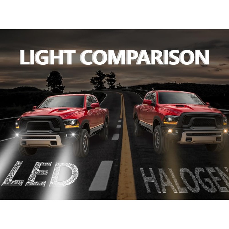 PIT66 LED Fog Light, Compatible with 2015-2020 Ford F150/2017-2018 Ford