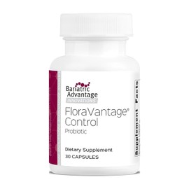 Bariatric Advantage FloraVantage Control - Probiotic Health for Bariatric Patients - Probiotic for Gut Health - Vegetarian & Non-GMO - 30 Capsules