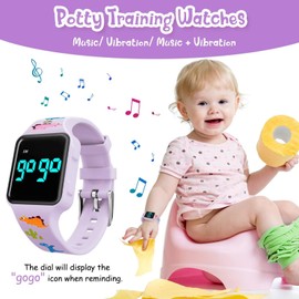 NN BEN NEVIS Potty Training Watch, Digital Toddler Watch with Countdown/Music/Alarm Clocks/Vibration Reminder and Waterproof, Remind Toddler to Go to The Toilet