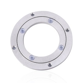 Heavy Duty Aluminium Alloy Rotating Bearing Turntable Round Dining Table Smooth Swivel Plate ( Size : 10inch )