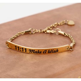 cuffsecret Adjustable 11:11 Make A Wish Bracelet (Golden)