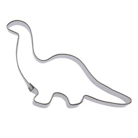 Apatosaurus Dinosaur Cookie Cutter 1.25 in by 3.5 in - Made in the USA – Foose Cookie Cutters Tin Plated Steel Apatosaurus Dinosaur Cookie Mold