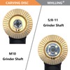 5PCS Angle Grinder Wood Carving Disc Set, 4 and 4