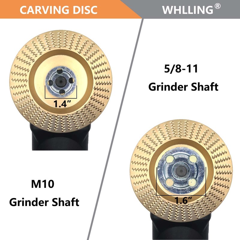 5PCS Angle Grinder Wood Carving Disc Set, 4 and 4
