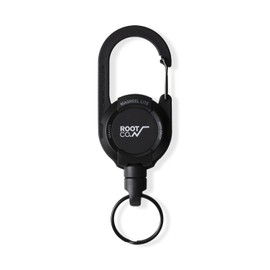 ROOT CO. GRAVITY MAG REEL LITE Carabiner Reel with Built-in Magnet, Black/Matte