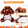 Yikeyo Dog Thanksgiving Pajamas, Turkey Pumpkin Dog Pjs Onesie Pet