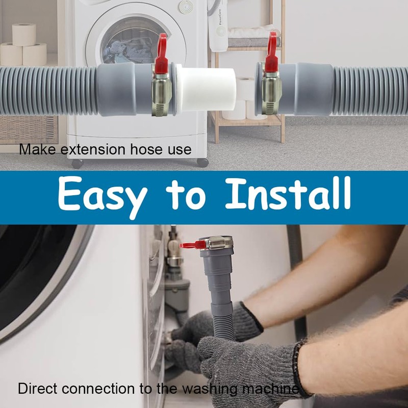 TTFLEX Universal Washing Machine Drain Hose, Washer Drain Hose Extension