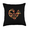 Sankofa Pattern Afrocentric Adinkra Symbol Throw Pillow
