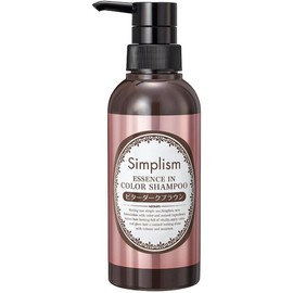 Simplism Beauty Essence Color Shampoo, 10.1 fl oz (300 ml) (Natural Brown, Bitter Dark Brown), Made in Japan, Co-op, No Treatment Required, Leave Time 0 Minutes, Gradual Coloring, Gray Hair, With Hair