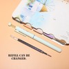HeTaoCat 6Pcs Innovative Retractable Gel Pens with 6 Morandi color,