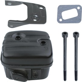 Exhaust Silencer for Husqvarna 346XP 340 345 351 353 Chainsaw, ADEFOL Exhaust Silencer Replacement Parts Chainsaw Exhaust + Seal + Bracket + Screws Parts Set