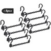 Clothes Hangers, Space-saving, Pack of 8 Plastic Wardrobe Organisers, Multifunctional