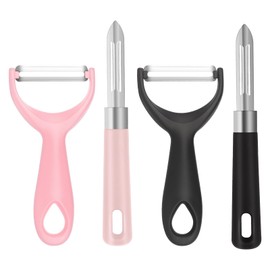 Apple Peeler,Set of 4 Sharp Stainless Steel Quick Peelers，Peelers for Kitchen, Y-Shaped Traditional Potato Peeler，Easy Potato Peele，Suitable for Rotary Peeling of Fruits and Vegetables, Non-Slip