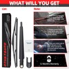 OTUAYAUTO Rear Windshield Back Wiper Arm Blade Set - Replacement
