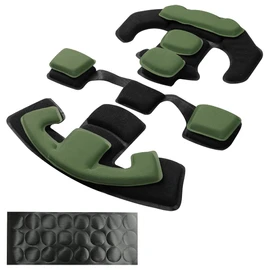 Yzpacc Tactical Helmet Pads, Universal Replacement EX Helmet Internal Memory Foam Pad Protective Mat for ACH MICH FMA EXF Helmet (Green)