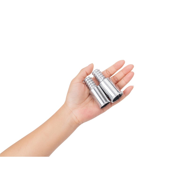 EESC2Y Metal 1" Threaded Tips Replacement for Wood Push Broom
