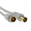 kenable RF TV Freeview Plug to Plug White Aerial Lead