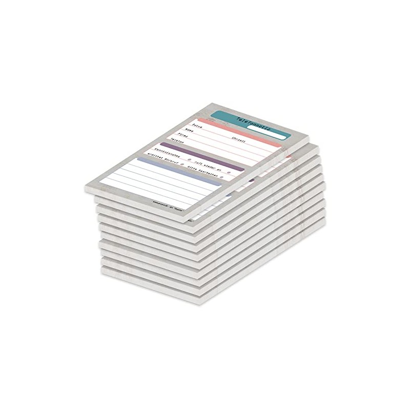 PRICARO 10 x A6 Telephone Index Memo Pad