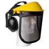 TRUTZHOLM Face protection with ear protection, mesh visor, eye protection