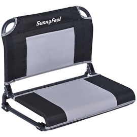 SUNNYFEEL Extra Wide Stadium Seat for Bleachers with Back Support, Oversized Bleacher Stadium Seats Chairs with Backs Portable Bleachers Seat with Hook for Sports Events Baseball Soccer Benches