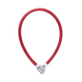 IFAM Junior60 Combination 000302R Bicycle Anti-theft Cable, Red, 60 cm