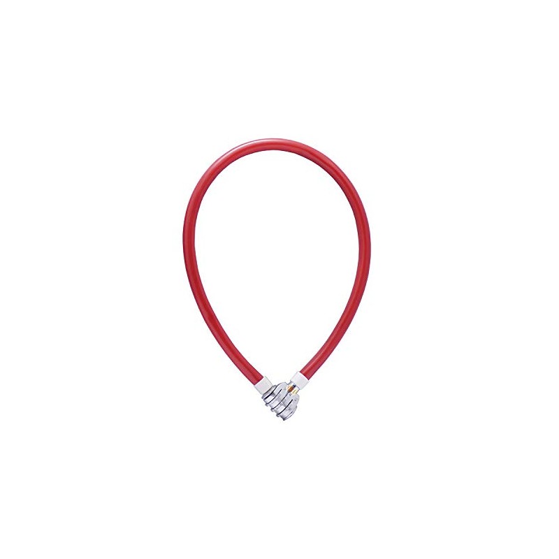 IFAM Junior60 Combination 000302R Bicycle Anti-theft Cable, Red, 60 cm