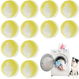 Pack of 12 Pet Hair Remover Washing Machine, Reusable Lint Balls Washing Machine, Lint Balls Washing Machine, Hair Remover Pet Hair for Removes Pet Hair Lint