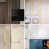 Gold Peel and Stick Metal Molding Trim, Metalized Brushed Finish