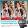 Neefeaer Full HD1080P Webcam with Microphone, Automatic Light Correction, USB