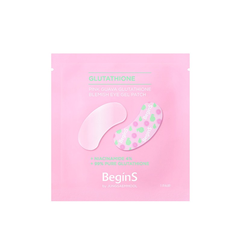 Begins by JUNGSAEMMOOL Pink Guava Glutathione Trace Eye Gel Patch