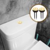 Angoily 2pcs Dual Push Flushing Button for Water Tank Round