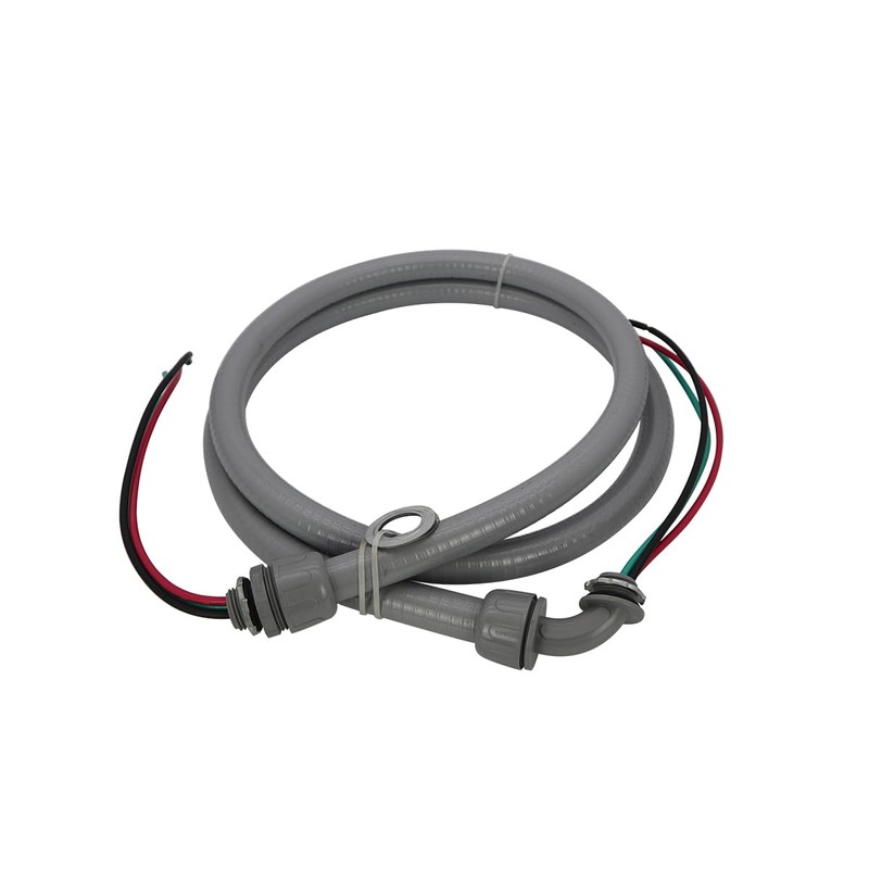 Electrical AC Whip Assembly -1/2" x 6ft Non-Metallic Liquid Tight