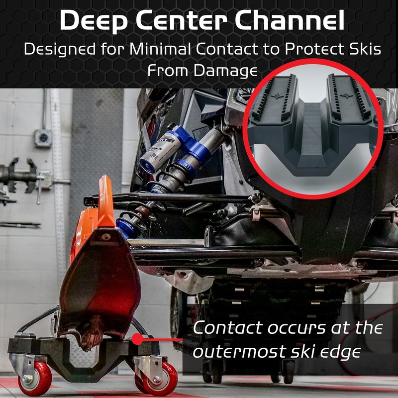 Caliber Rover 360 Snowmobile Dolly, Heavy-Duty Casters Hold 1,500 LBS,