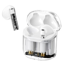 AMPLE Wireless Earbuds For Blackview BL9000 / Blackview Color 8, IPX4 Clear Casing True Wireless 5.3 Stereo Music Lightweight Sport In Ear Earphones Headphones (WHITE)