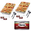 Sterno Buffet Kit Disposable Chafing Dish Buffet Set - Chafing