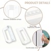 BTAMUD 2 PCS Sliding Door Handles Set Fits 5-5/8" Hole