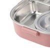 Stainless Steel Lunch Box, 4 GridContainers Portable Bento BoxProof Small