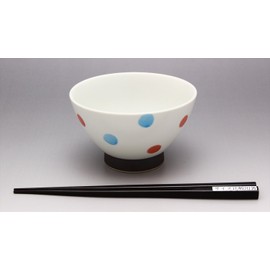 Hasami kurawa? Bowl Small Double Color Dots, Red, 505385