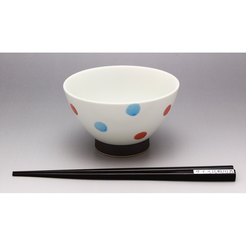Hasami kurawa? Bowl Small Double Color Dots, Red, 505385
