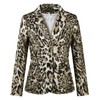 MINTLIMIT Women's Animal Printed Blazers Open Front 3/4 Sleeve Blazer