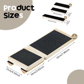 Wooden Wobble Board Balance Board, Balance Board, Balance Trainer, One-Legged Balance Board, Foot Stretcher, Yoga Trainer Made of Wood, for Adults Ballet Leg Axis Training