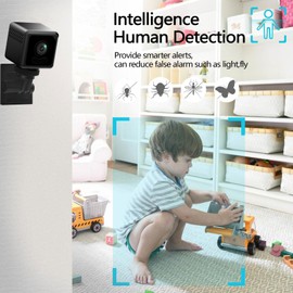 Mini Wireless Security Camera, Small Indoor Outdoor Home Cameras 1080P HD Surveillance Camera, Mini WiFi Cameras for Home Office with Cloud & SD Storage, Motion Detection, App Control, Night Vision