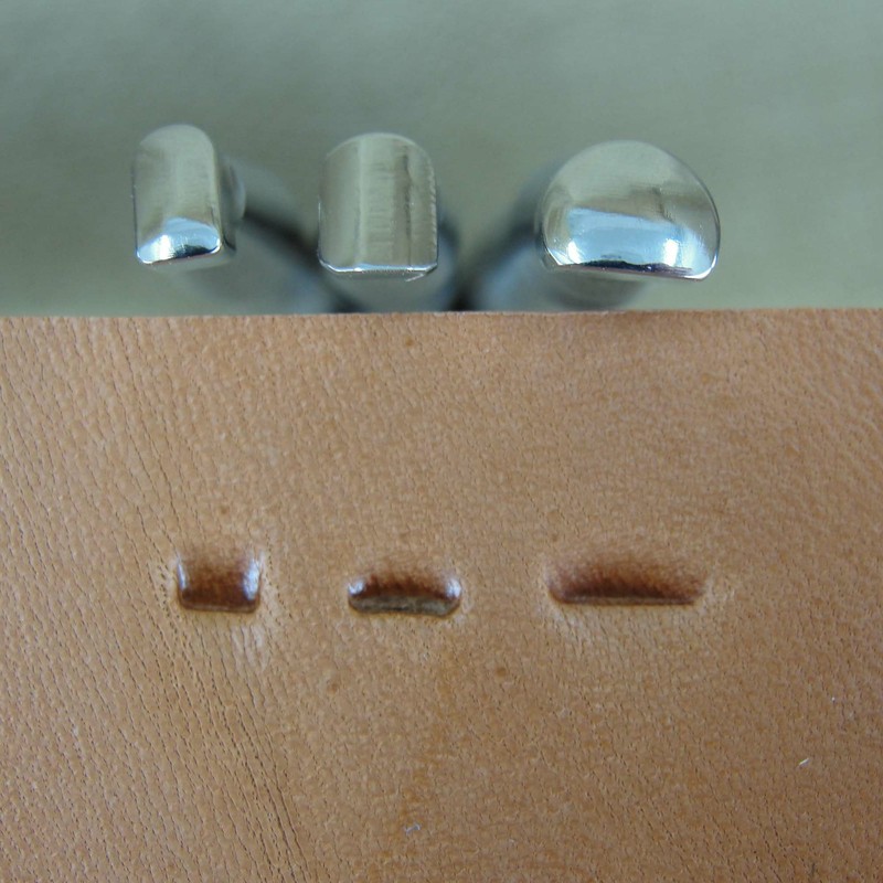 Zhong Jiang 3-Piece Smooth Steep Angle Beveler Leather Stamp Set,