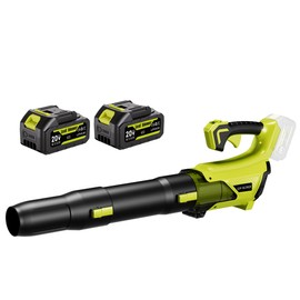 Adedad Cordless Leaf Blower with 2x4000mAh Batteries & Charger 580CFM/170MPH Lightweight Handheld Electric Blower for Lawn Care, Patio, Garden & Debris Clearing