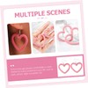 Healeved 2 Pairs Earrings for Women Elegant Dangling Heart Shaped
